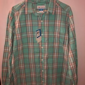 Columbia Men Long Sleeve Plaid Shirt M
